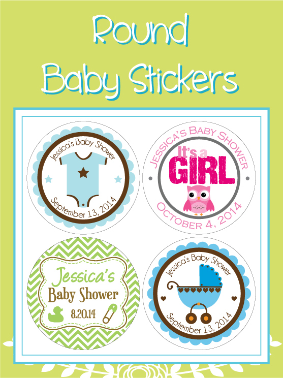 Round Baby Label Designs