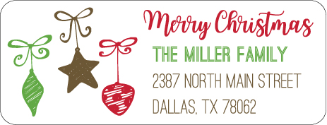 Christmas Address Labels CLB-013