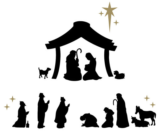Nativity scene decals by Davet Designs
