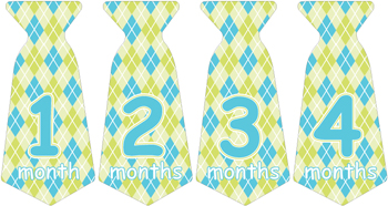 Necktie Monthly Sticker 003-01