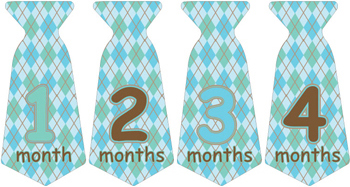 Necktie Monthly Sticker 004-06