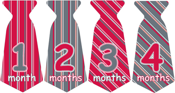 Necktie Monthly Sticker 008-02