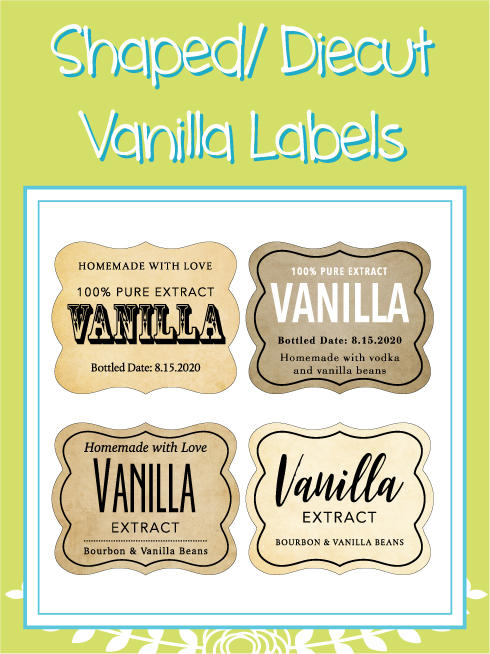 Shaped Diecut Vanilla Designs
