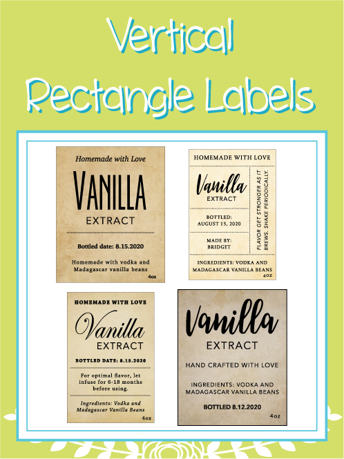 Vertical Rectangle Vanilla Designs