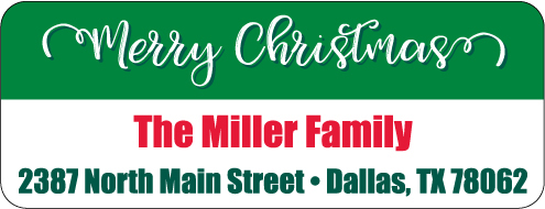 Christmas Address Labels CLB-032