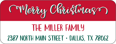 Christmas Address Labels CLB-033