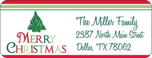 Christmas Address Labels CLB-035