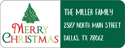 Christmas Address Labels CLB-045