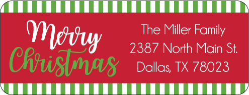 Christmas Address Labels CLB-050