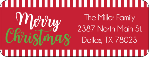 Christmas Address Labels CLB-051