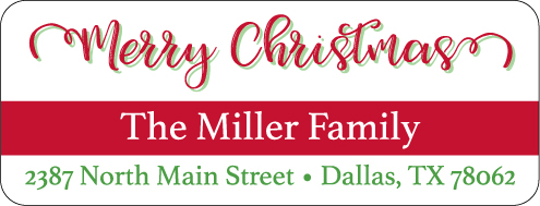 Christmas Address Labels CLB-054