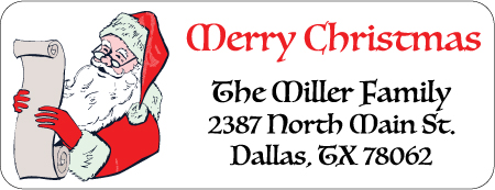 Christmas Address Labels CLB-067