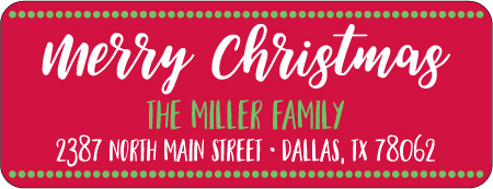 Christmas Address Labels CLB-074