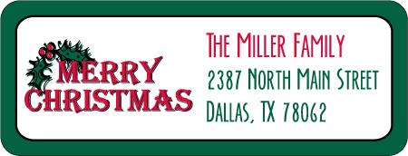 Christmas Address Labels CLB-087