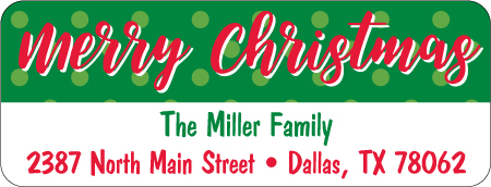 Christmas Address Labels CLB-090