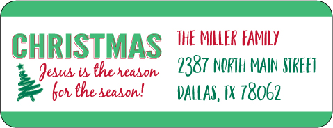 Christmas Address Labels CLB-094