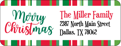 Christmas Address Labels CLB-097