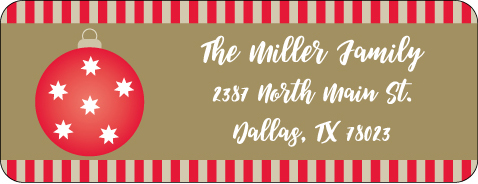 Christmas Address Labels CLB-102