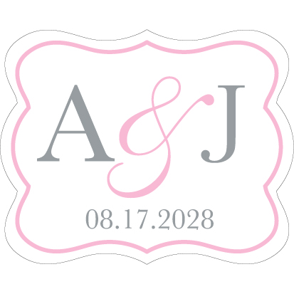 Wedding Label Cut WL-045