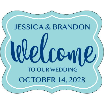 Wedding Label Cut WL-050