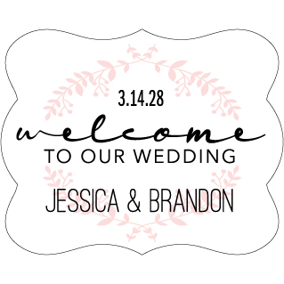 Wedding Label Cut WL-051
