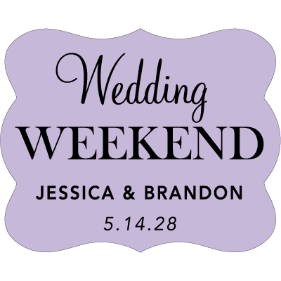 Wedding Label Cut WL-052