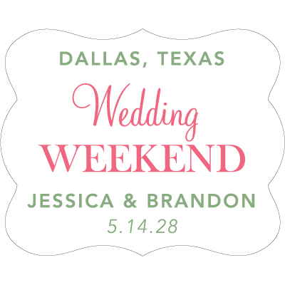 Wedding Label Cut WL-054