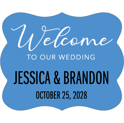 Wedding Label Cut WL-055