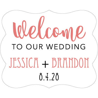 Wedding Label Cut WL-057