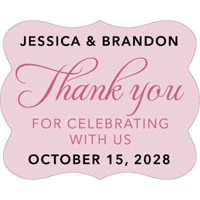 Wedding Label Cut WL-061