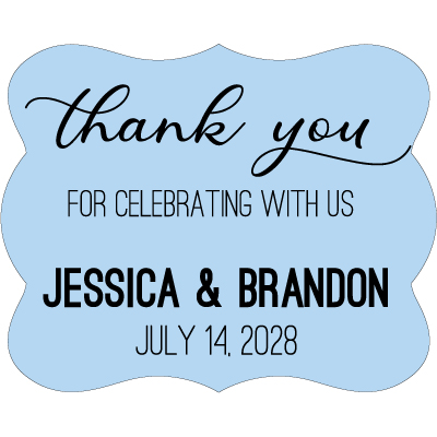 Wedding Label Cut WL-062