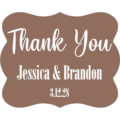 Wedding Label Cut WL-063