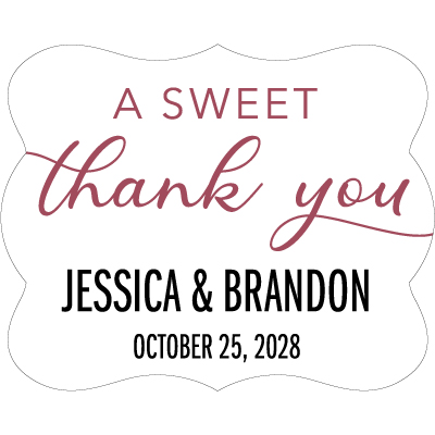 Wedding Label Cut WL-067