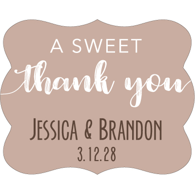 Wedding Label Cut WL-068