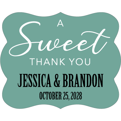 Wedding Label Cut WL-069