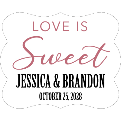 Wedding Label Cut WL-072