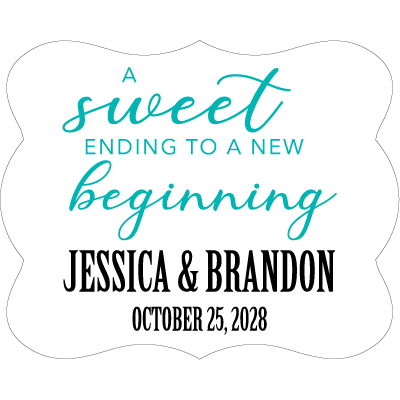 Wedding Label Cut WL-073