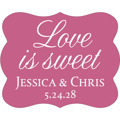 Wedding Label Cut WL-074