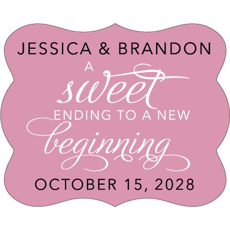 Wedding Label Cut WL-078