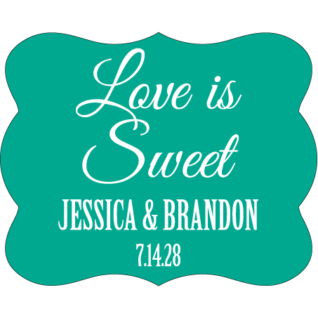 Wedding Label Cut WL-080