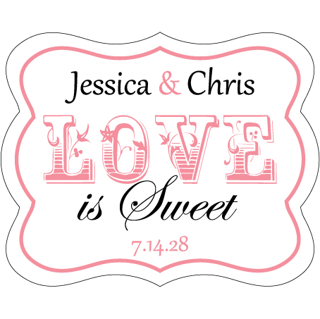 Wedding Label Cut WL-083