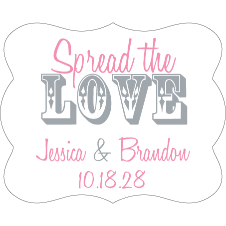 Wedding Label Cut WL-084