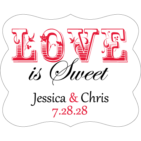 Wedding Label Cut WL-085