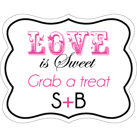 Wedding Label Cut WL-086