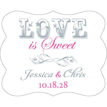 Wedding Label Cut WL-087