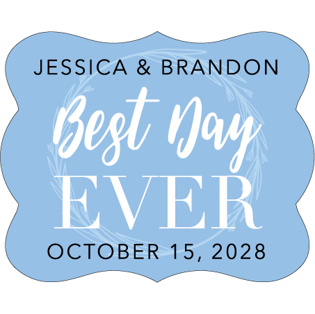 Wedding Label Cut WL-094