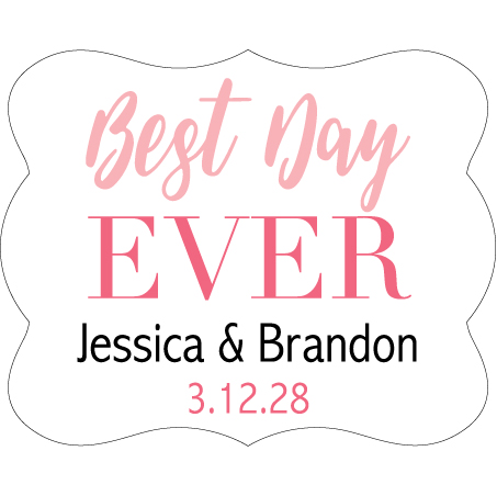 Wedding Label Cut WL-095