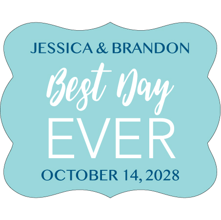 Wedding Label Cut WL-096