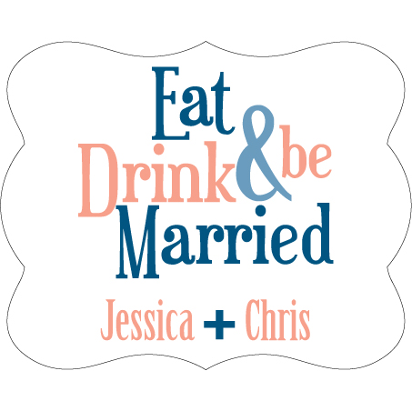 Wedding Label Cut WL-098