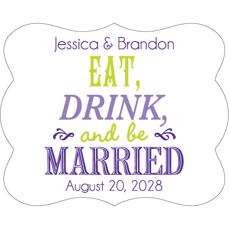 Wedding Label Cut WL-099